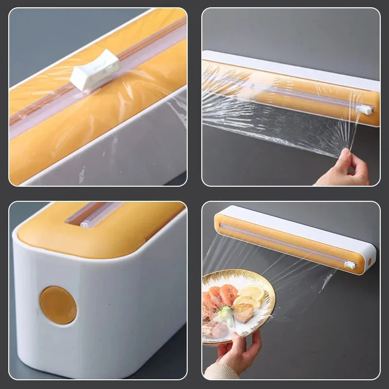 Food Film Dispenser Magnetic Wrap Dispenser - Thekozyhome