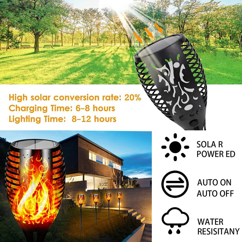 Waterproof Garden Flickering Dancing Flame Lamp - Thekozyhome