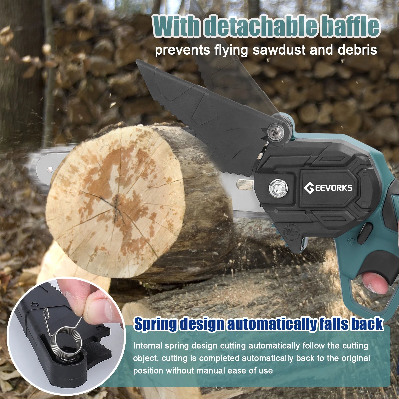 Wood Spliting Electric Chainsaw One-handed Tools - Thekozyhome